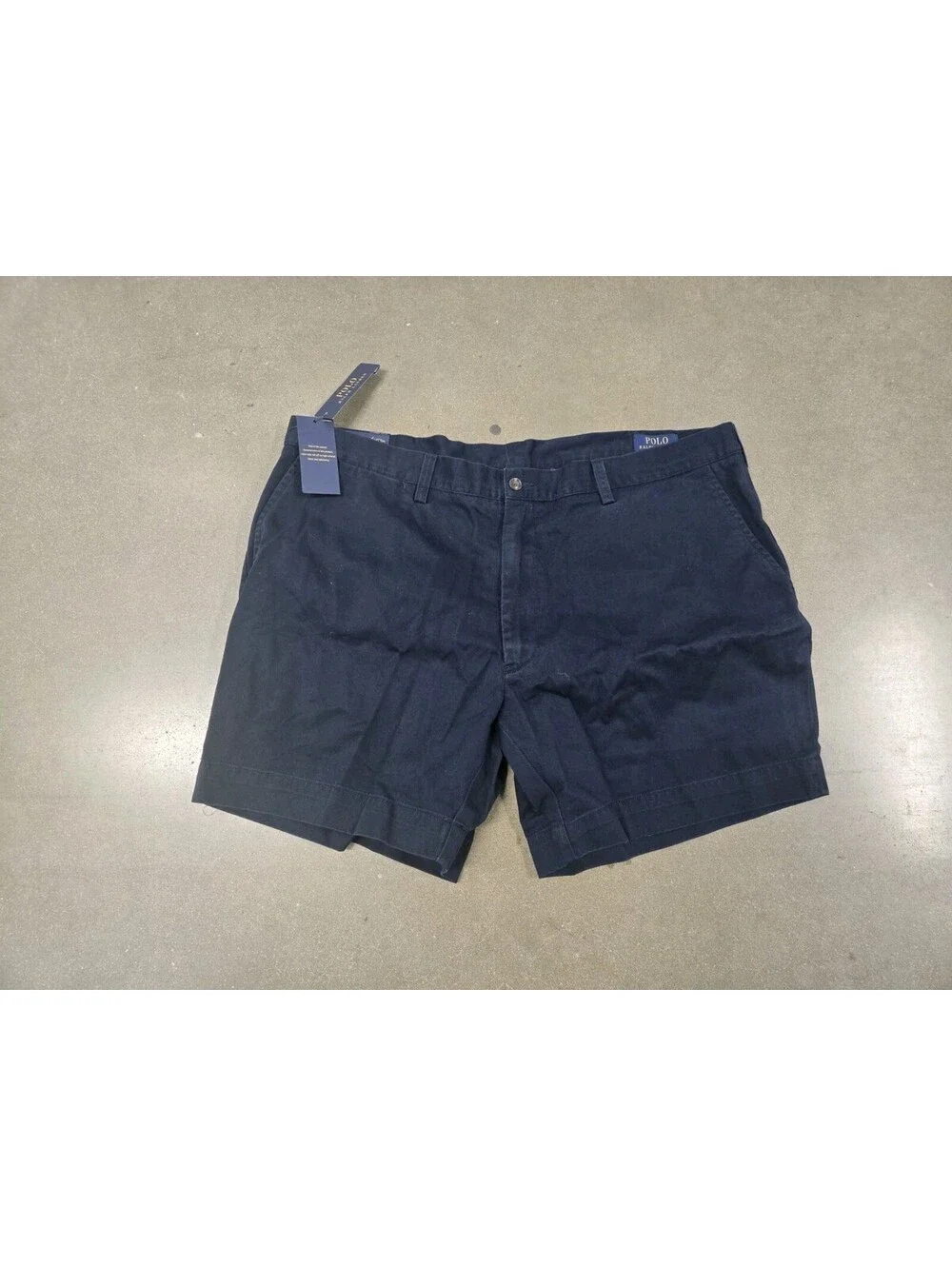 Polo Ralph Lauren Shorts Mens 42 Blue Classic Fit Navy Flat Front Preppy NWT